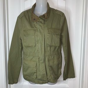 Love Tree Green Army Colored Jacket